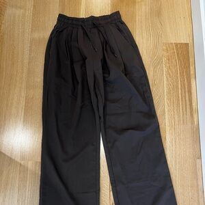 NA-KD x Claire Rose Oversized Elastic Waist Linen Trousers
